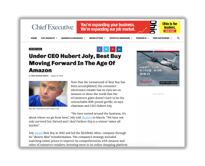 Under CEO Hubert Joly, Best Buy Moving Forward In The Age Of Amazon