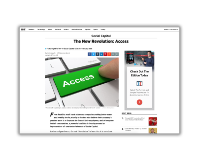 The New Revolution: Access