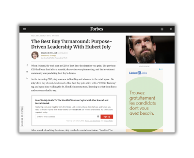The Best Buy Turnaround: Purpose-Driven Leadership With Hubert Joly
