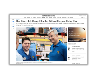 How Hubert Joly Changed Best Buy Without Everyone Hating Him