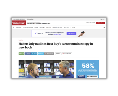Hubert Joly Outlines Best Buy’s Turnaround Strategy in New Book