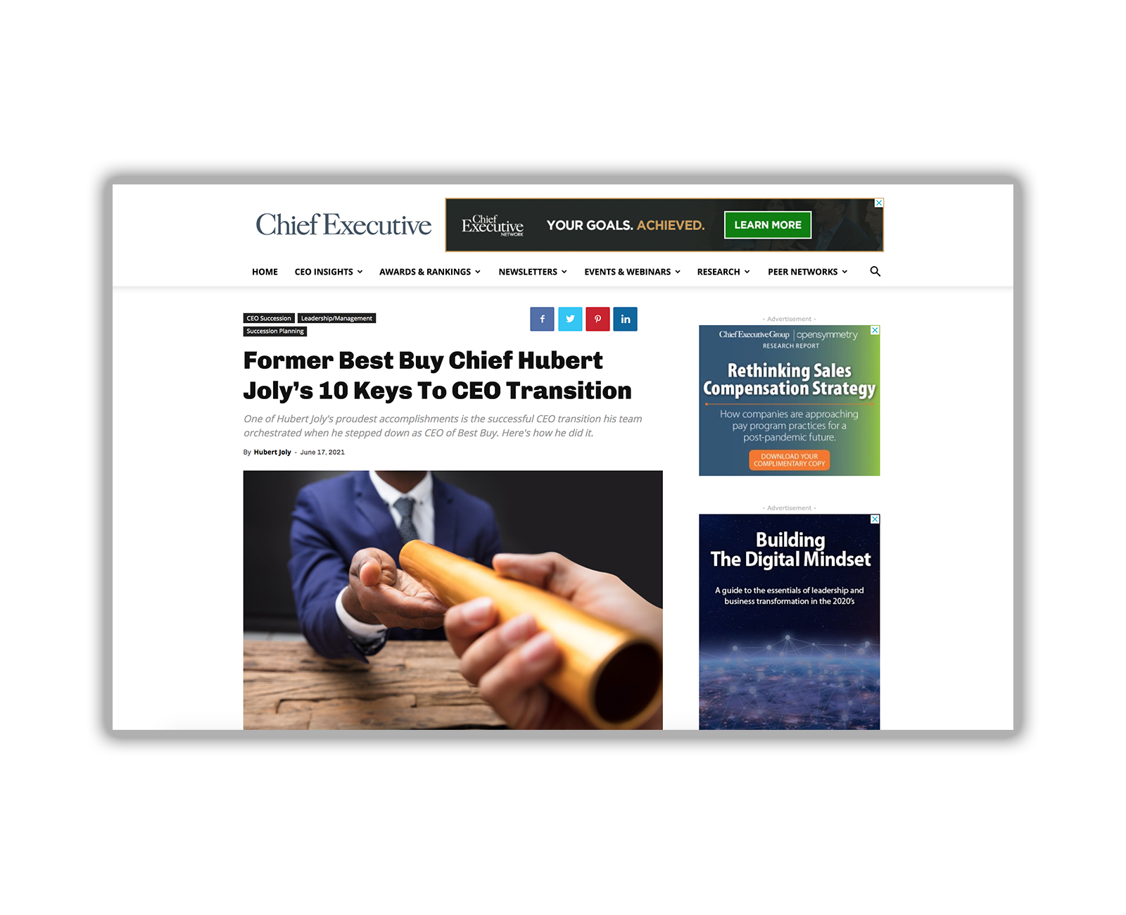 Former Best Buy Chief Hubert Joly’s 10 Keys To CEO Transition
