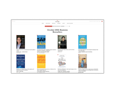 October 2021 Business Bestsellers