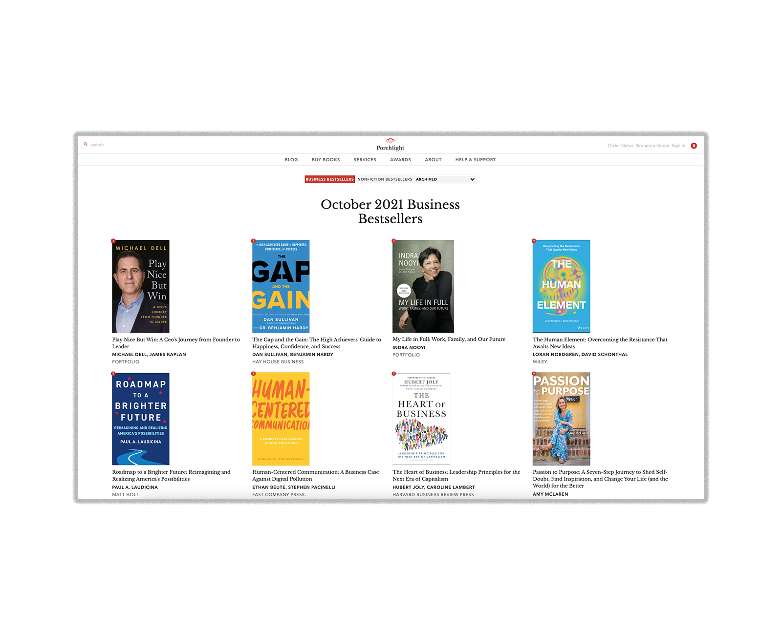 October 2021 Business Bestsellers Hubert Joly