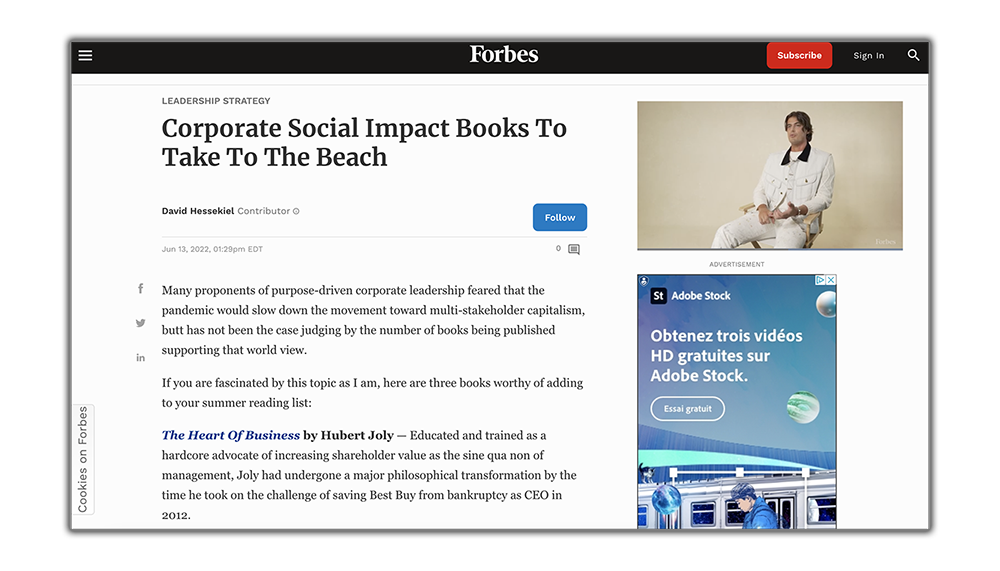 Corporate Social Impact Books To Take To The Beach