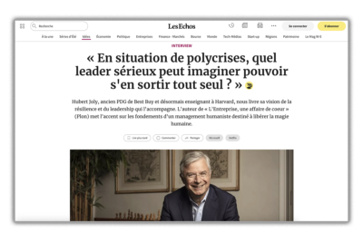 “En situation de polycrises, quel leader sérieux peut imaginer pouvoir s’en sortir tout seul?”