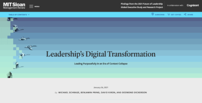 Leadership’s Digital Transformation