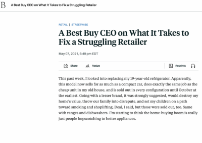 A Best Buy CEO on What It Takes to Fix a Struggling Retailer