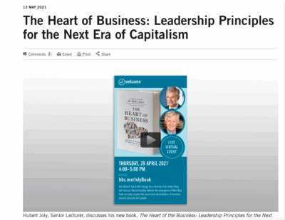 The Heart of Business: Leadership Principles for the Next Era of Capitalism