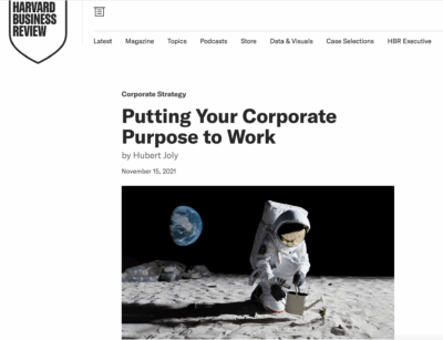 Putting Your Corporate Purpose to Work
