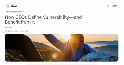 How CEOs Define Vulnerability—and Benefit from It