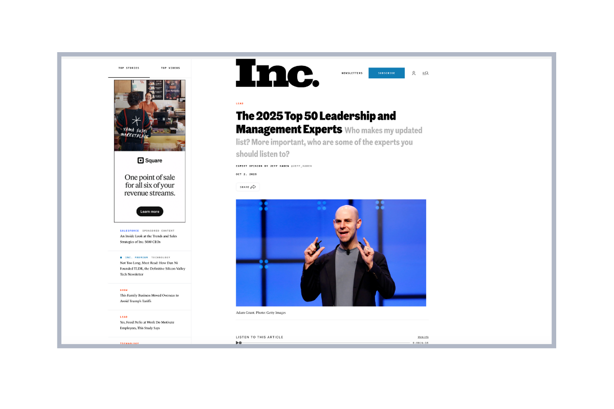 The 2025 Top 50 Leadership and Management Experts – Hubert Joly